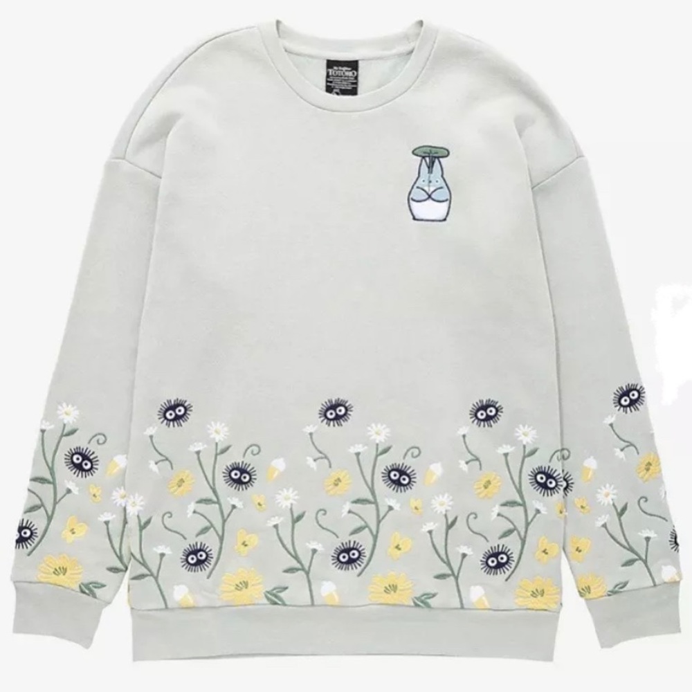 Our Universe My Neighbor Totoro Forest Spirits Embroidered Crewneck New Size XXS